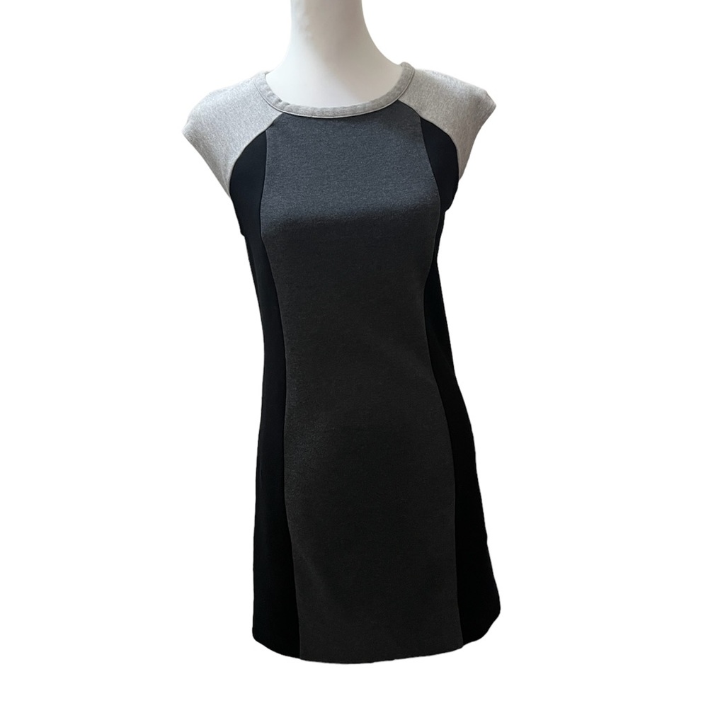 Kenzie, Black/Gray Sleeveless Dress,Size S